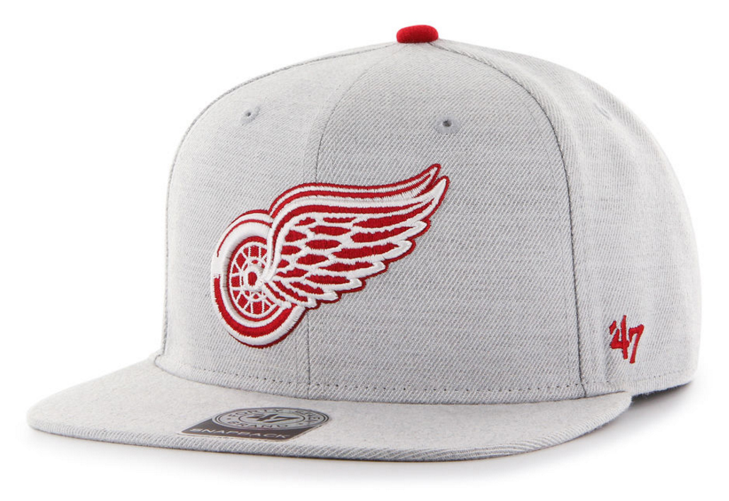 '47 Detroit Red Wings NHL Boreland CAPTAIN Grey Hat Cap Snapback OSFA Mens  Womens