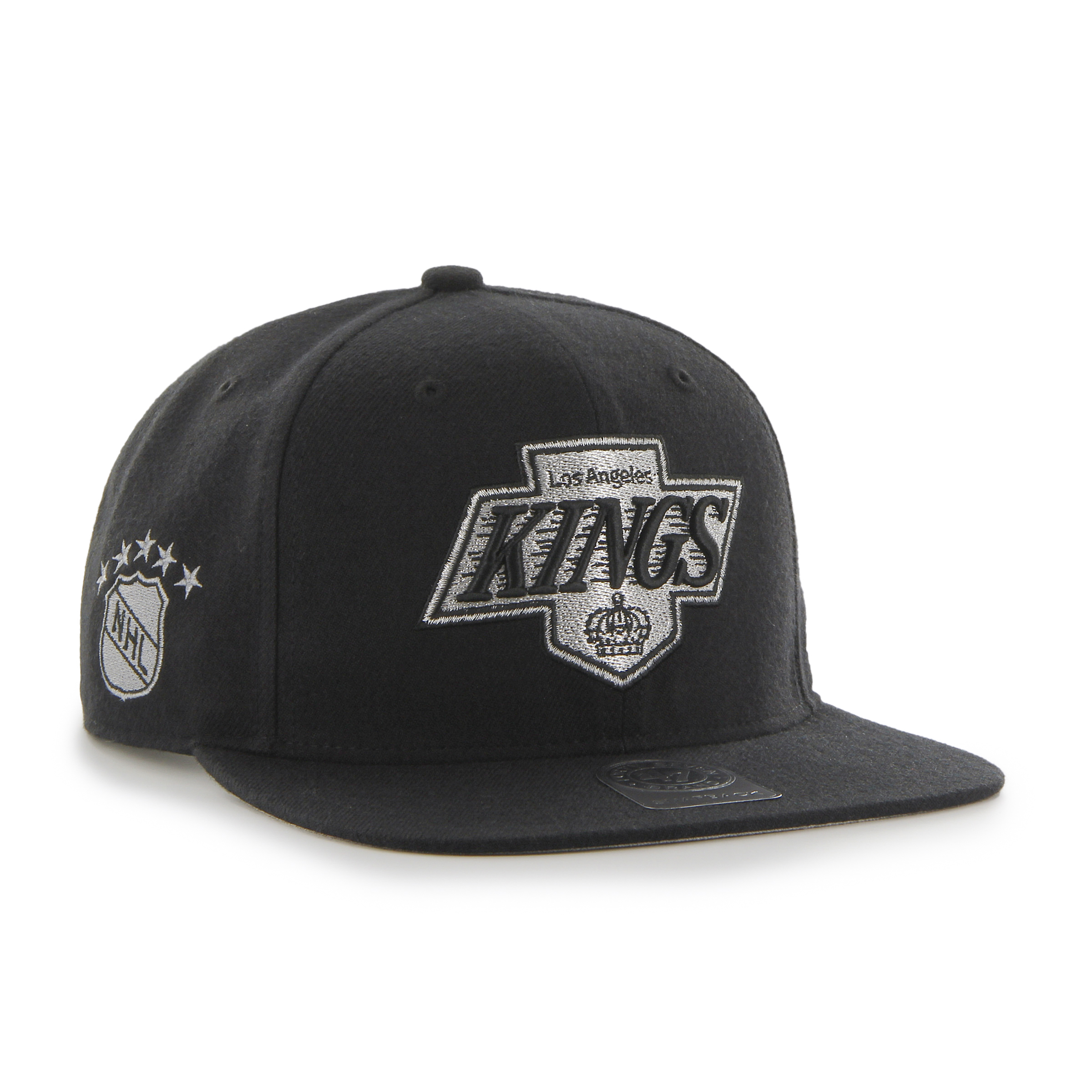 47 LA Kings NHL Hat Cap Black/Silver 