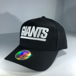 Mitchell & Ness NFL New York Giants Throwback Black/Team Colour Logo Snapback OSFA